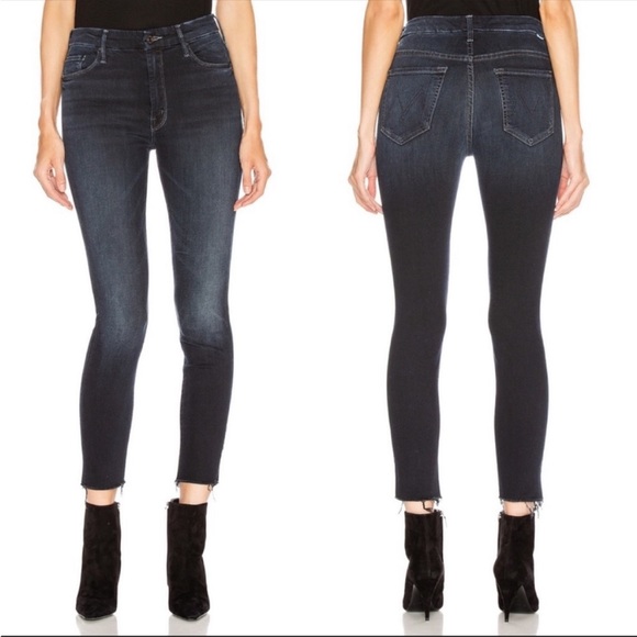 MOTHER High Waisted Looker Ankle Fray Skinny Jeans - SOLD - Picture 1 of 13